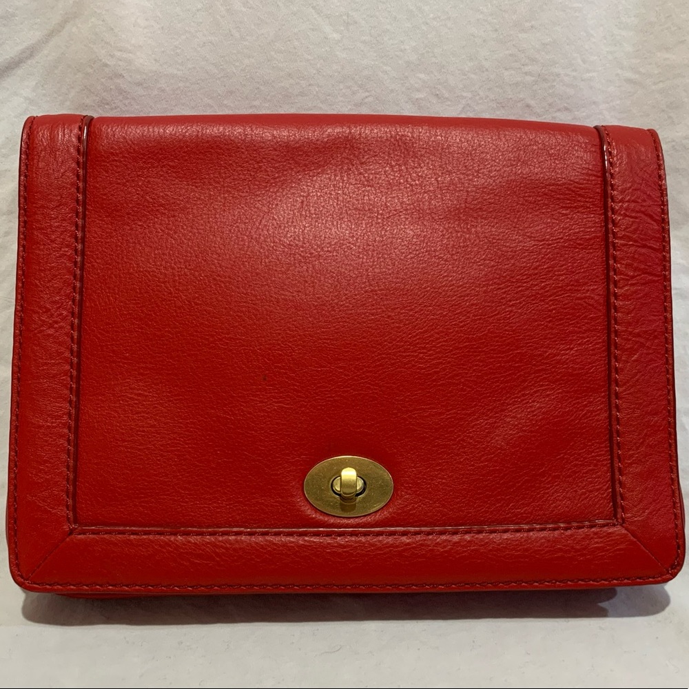 J. CREW Tillary Purse Crossbody Clutch Poppy Red